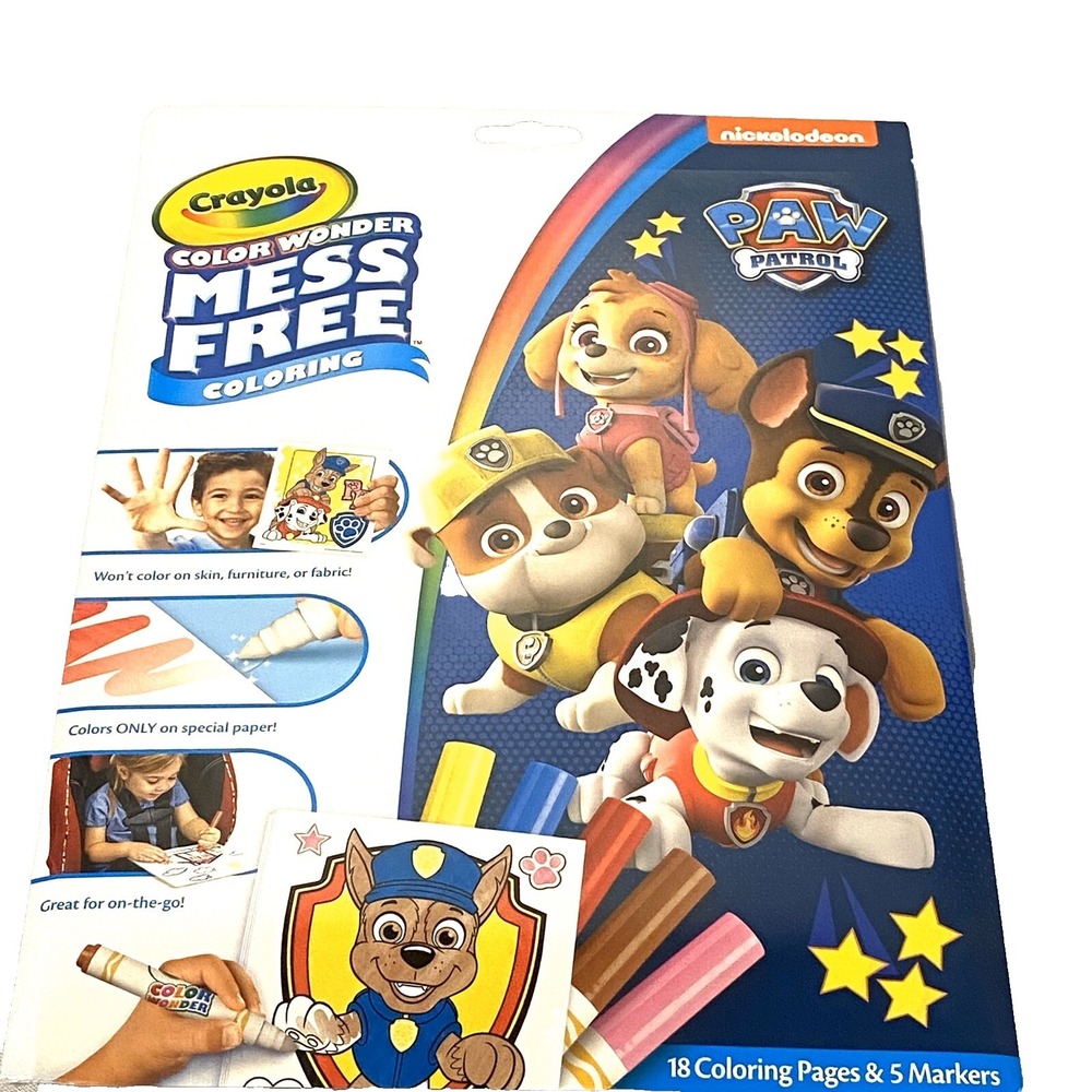 crayola color wonder mess free kids coloring set NICKELODEON PAW PATROL‎